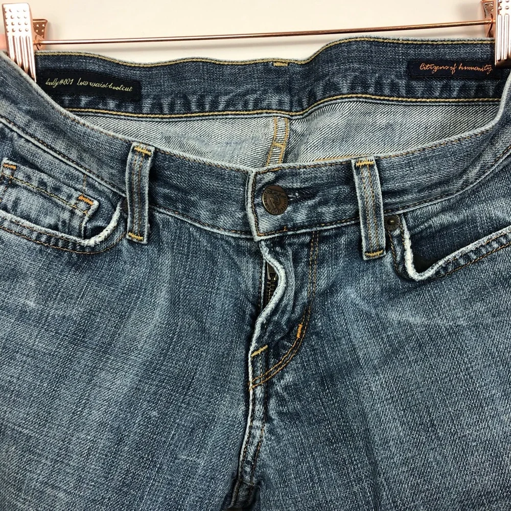Citizens of Humanity Kelly001 Low Waist Bootcut 25 Jeans Pants Denim Womens - Picture 10 of 12